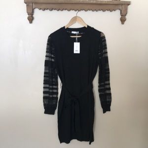 NEW Blue Orchid Black Sweater Dress.‎ Size Large